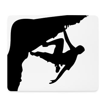 kletterer - Mousepad (Querformat) - Weiß - Vorne