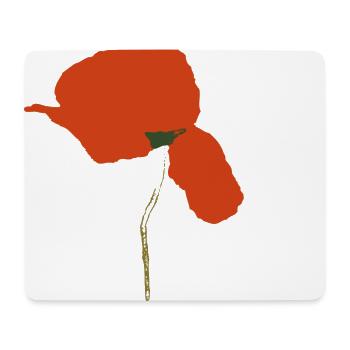 Coquelicot - Tapis de souris (format paysage) - blanc - Devant