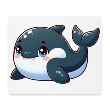 killer whale - Mouse Pad (horizontal) - white - Front