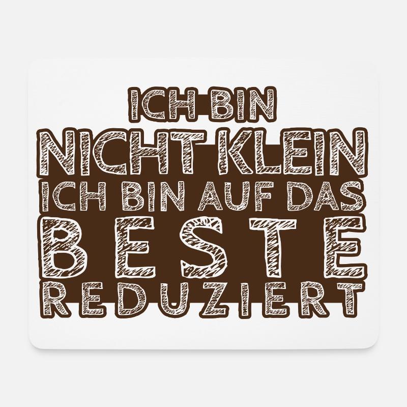 Ich Bin Nicht Klein - Mousepad (Querformat) - Weiß