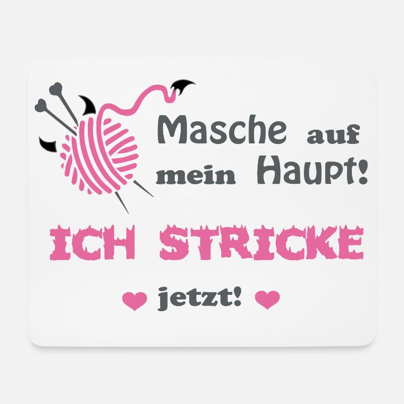 Stricken - Mousepad (Querformat) - Weiß