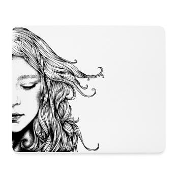 Träumerin - Mousepad (Querformat) - Weiß - Vorne