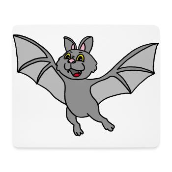 Chauve-souris, vampire, Halloween, a demandé - Tapis de souris (format paysage) - blanc - Devant