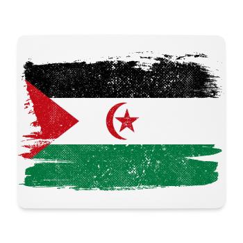 Western Sahara Bandiera Flag Peace Vintage - Mouse Pad (horizontal) - white - Front