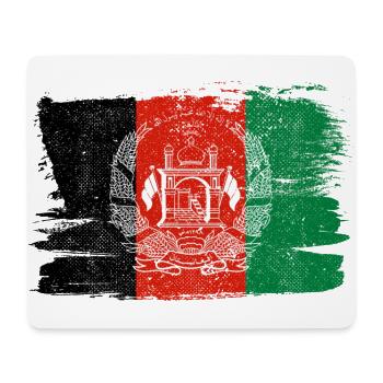 Afghanistan Old Bandiera Flag Peace Vintage - Mouse Pad (horizontal) - white - Front