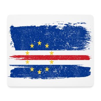 Kap Verde Flagge Flagge Frieden Vintage - Mousepad (Querformat) - Weiß - Vorne
