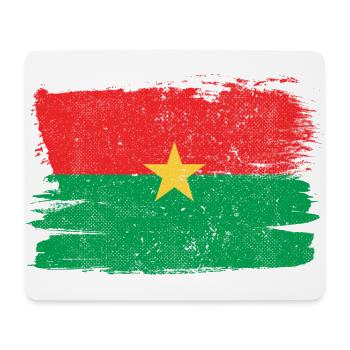 Burkina Faso Bandiera Drapeau Paix Vintage - Tapis de souris (format paysage) - blanc - Devant