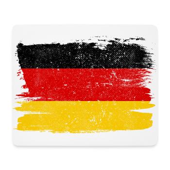 Deutschland Flagge Flagge Frieden Vintage - Mousepad (Querformat) - Weiß - Vorne