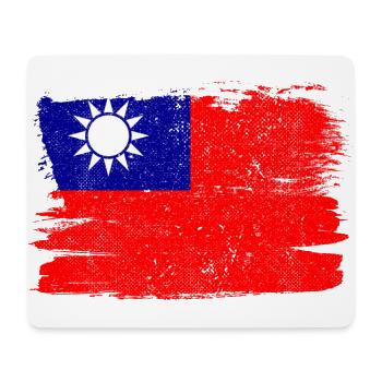 Taiwan Flagge Flagge Frieden Vintage - Mousepad (Querformat) - Weiß - Vorne