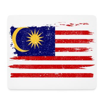 Malaysia Flagge Flagge Frieden Vintage - Mousepad (Querformat) - Weiß - Vorne