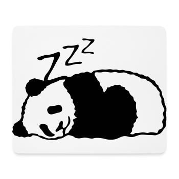 panda dort sieste dormir - Tapis de souris (format paysage) - blanc - Devant