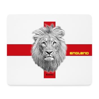 England Löwe - Mousepad (Querformat) - Weiß - Vorne