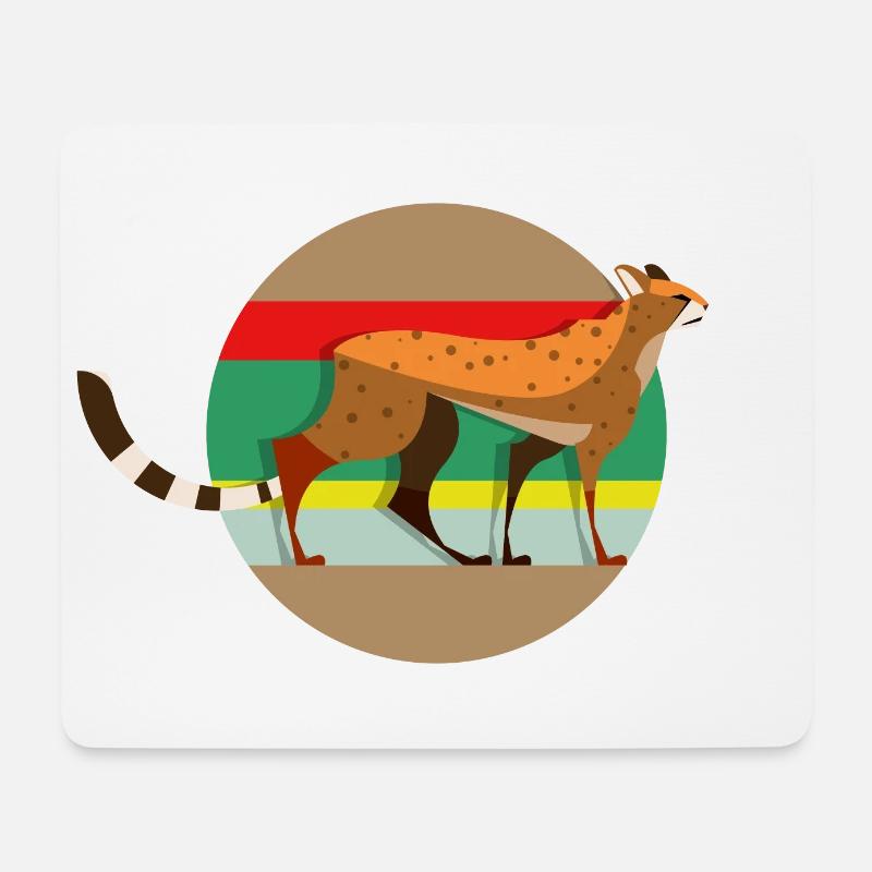 Gepard - Running - Mousepad (Querformat) - Weiß