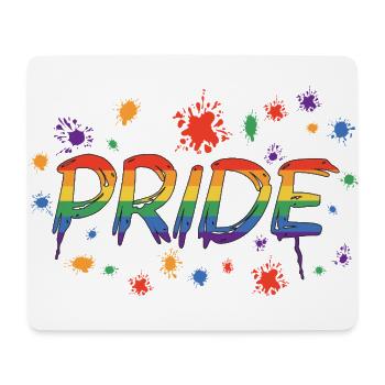 FIERTÉ – Vivez vos couleurs ! 🌈🔥 - Tapis de souris (format paysage) - blanc - Devant
