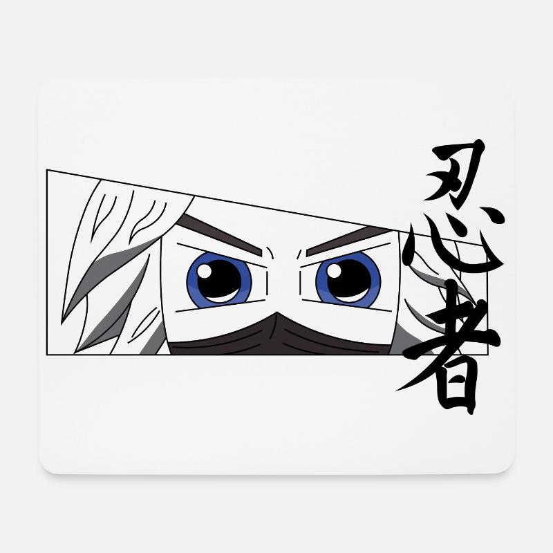 Manga ninja - Tapis de souris (format paysage) - blanc