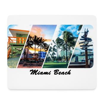 Miami Beach - Mouse Pad (horizontal) - white - Front