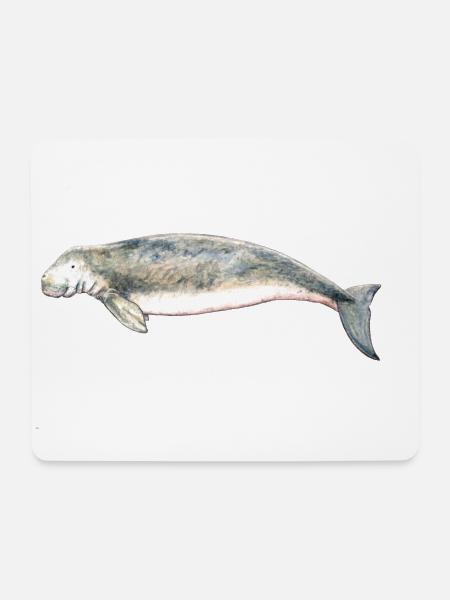 Dugong - Seekuh - Seekuh. vache marine - Mousepad (Querformat) - Weiß