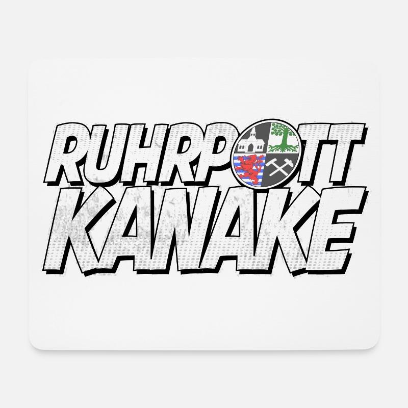 Ruhrpott Kanake Gelsenkirchen Schalke - Mousepad (Querformat) - Weiß