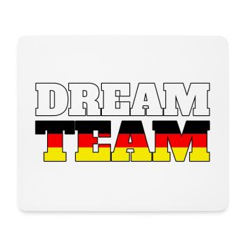 DREAM TEAM Deutschland Fahne - Mousepad (Querformat) - Weiß - Vorne