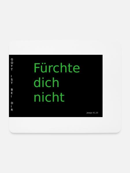 Fürchte dich nicht - Mousepad (Querformat) - Weiß