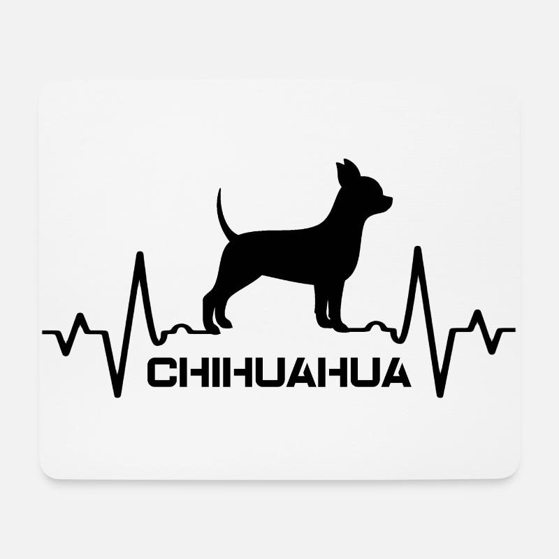 Chihuahua - Mousepad (Querformat) - Weiß