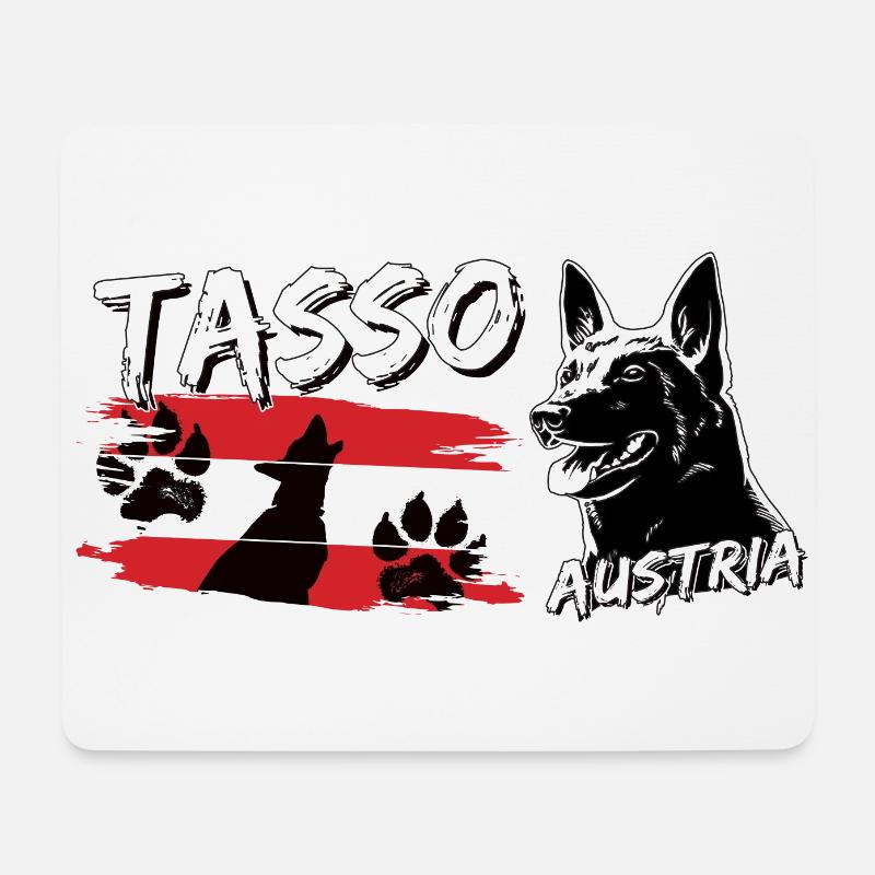 Schäferhund - Polizei Österreich - Polizeihund - Mousepad (Querformat) - Weiß