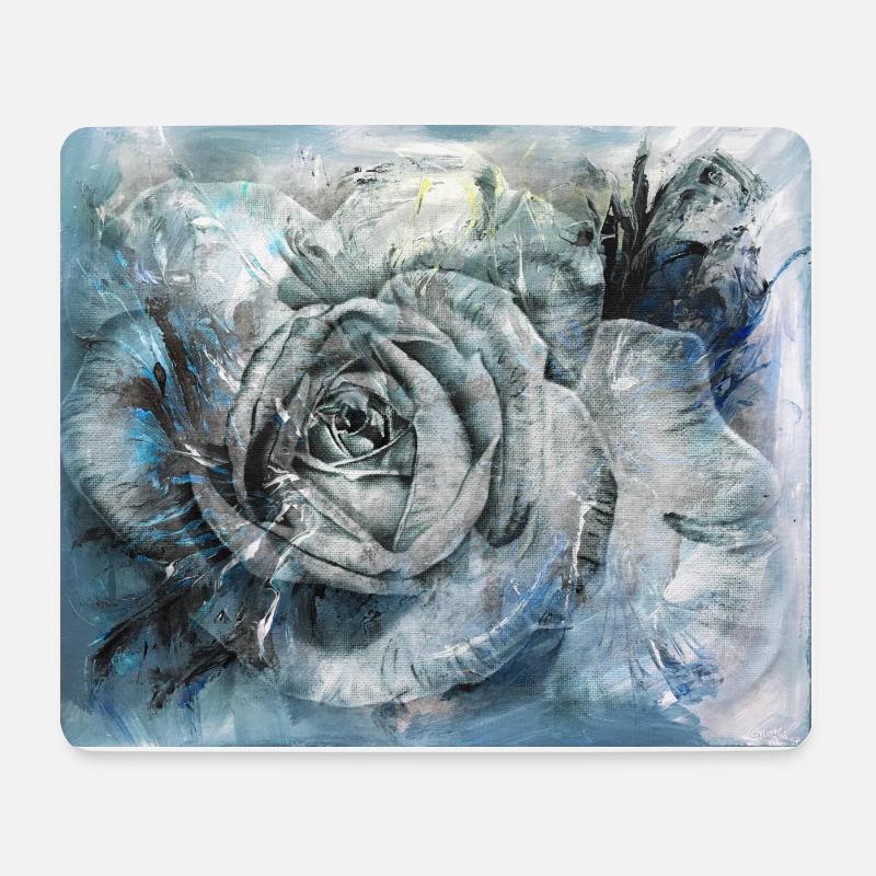Rose - Mouse Pad (horizontal) - white