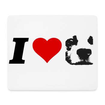 I Love Jack Russel - Mousepad (Querformat) - Weiß - Vorne