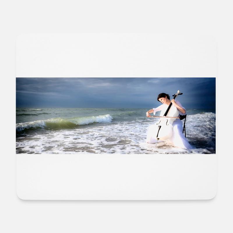 Wassermusik - Mousepad (Querformat) - Weiß
