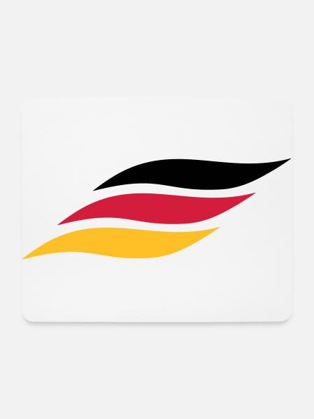 Deutsche Welle German Wave - Mousepad (Querformat) - Weiß