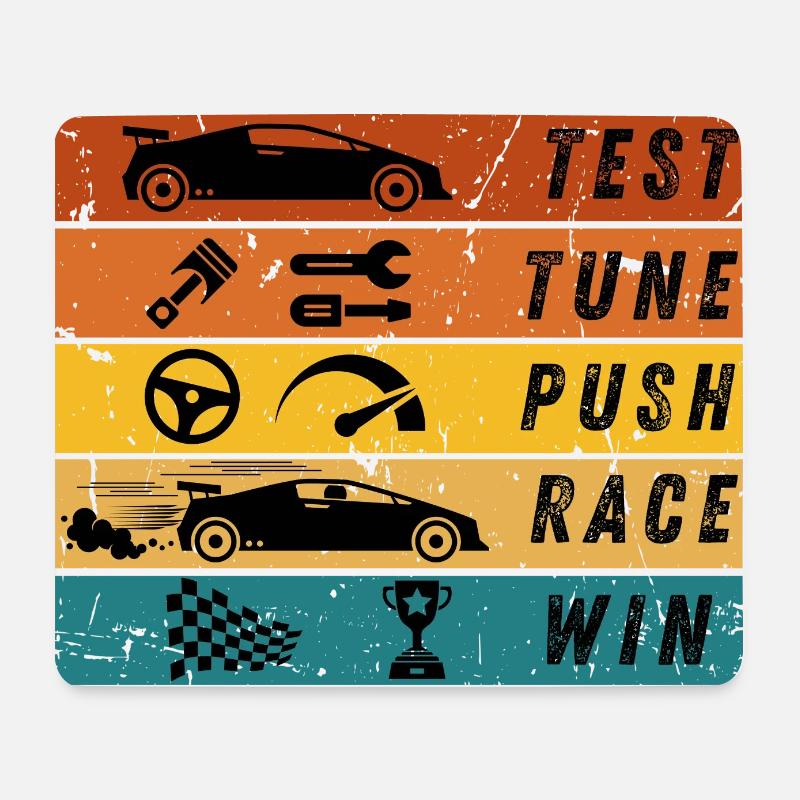 DER BESTE WEG, EIN RENNEN ZU GEWINNEN - Mousepad (Querformat) - Weiß