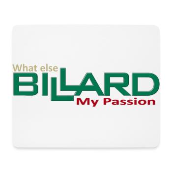 Billard Concevoir ma passion quoi d’autre, billard de piscine - Tapis de souris (format paysage) - blanc - Devant