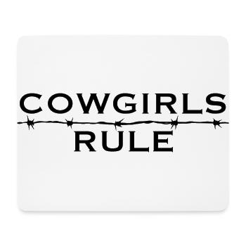 Westernreiten Cowgirls Pferde Reiten - Mousepad (Querformat) - Weiß - Vorne