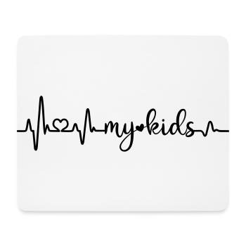 Ich liebe meine Kinder Vater Mutter Sohn Tochter - Mousepad (Querformat) - Weiß - Vorne