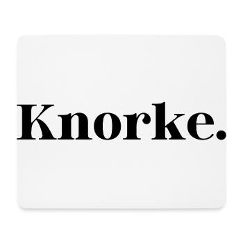 "Knorke" - Mousepad (Querformat) - Weiß - Vorne