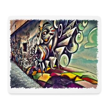 Street Art Gap - Mousepad (Querformat) - Weiß - Vorne