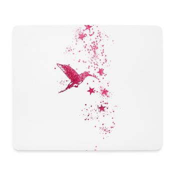 star stars,white,illustration,star,hummingbird,bird - Mouse Pad (horizontal) - white - Front
