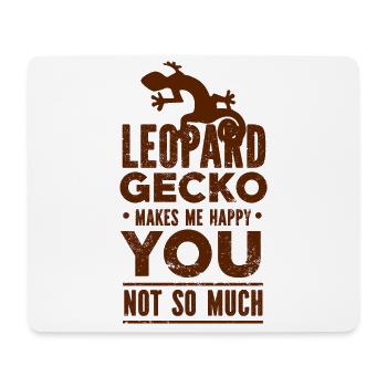 Gecko - Amphibie Tier - Mousepad (Querformat) - Weiß - Vorne
