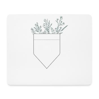 Plantes de poche - Tapis de souris (format paysage) - blanc - Devant