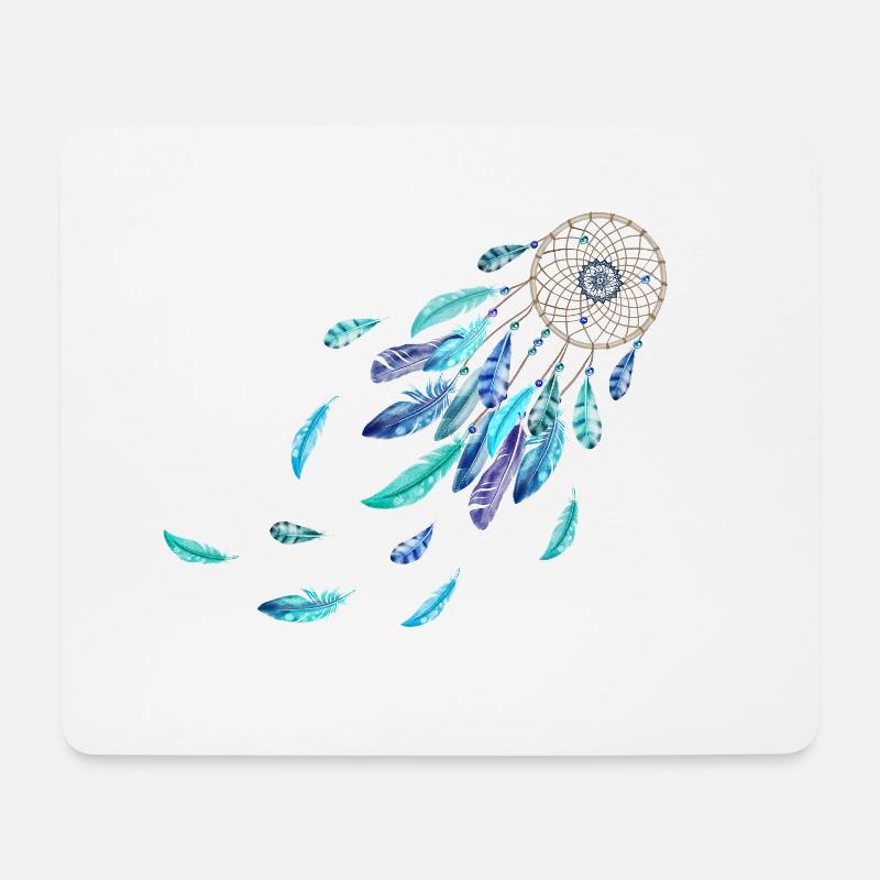 Traumfänger blue dreams - Mousepad (Querformat) - Weiß