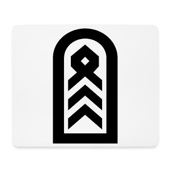 Oberstabsfeldwebel Dienstgrad - Mousepad (Querformat) - Weiß - Vorne