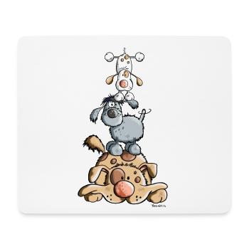 Hundeturm - Mousepad (Querformat) - Weiß - Vorne