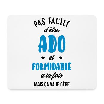 Ado - Adolescent - Adolescente - Famille - Jeune - Mouse Pad (horizontal) - white - Front