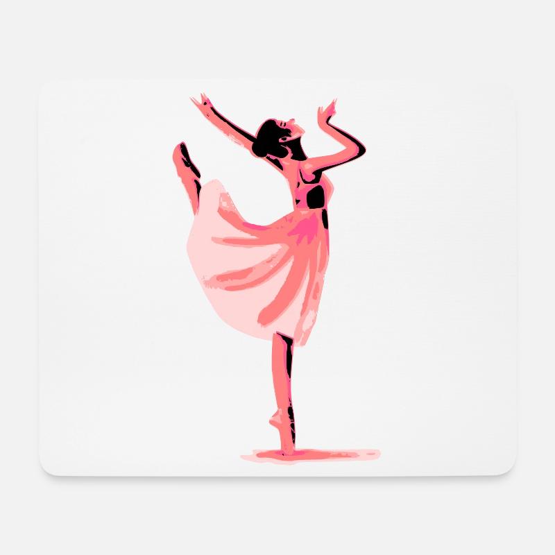 Tanzen - Mousepad (Querformat) - Weiß