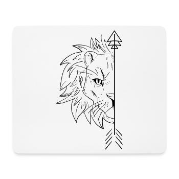Lion Boyfriends 1/2 - Mouse Pad (horizontal) - white - Front