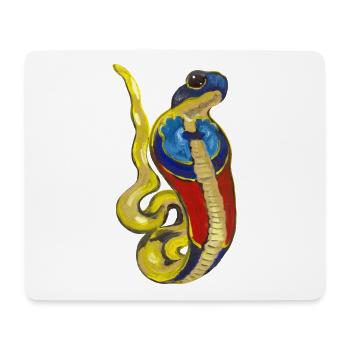 Cobra, divinité de l’Égypte ancienne - Tapis de souris (format paysage) - blanc - Devant