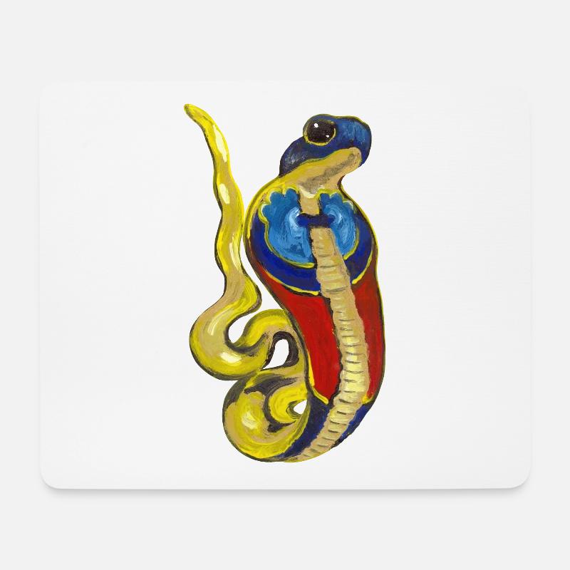 Kobra Altägypten Gottheit - Mousepad (Querformat) - Weiß