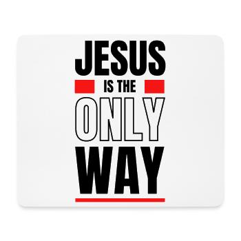 Red Minimalism: Contrast Blocks - Mouse Pad (horizontal) - white - Front