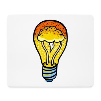 Eco Cloud Glühbirne - Mousepad (Querformat) - Weiß - Vorne