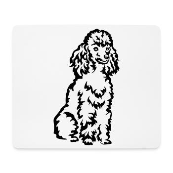 Poodle - Mouse Pad (horizontal) - white - Front